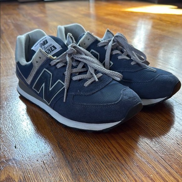 New Balance ML574EVN Blue Sneakers - Picture 3 of 6